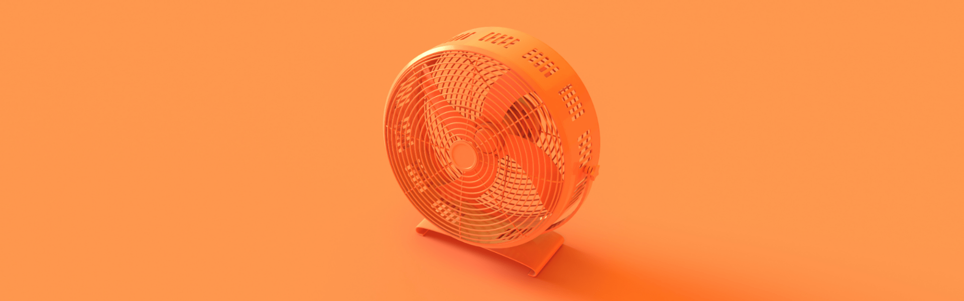 Oranje ventilator